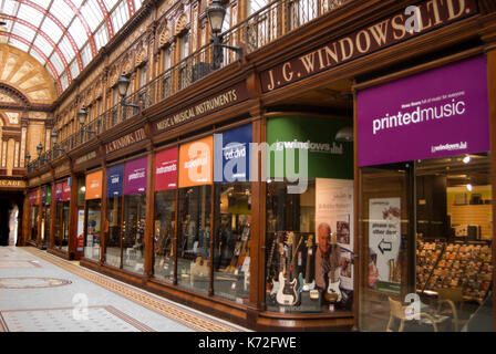 Die zentrale Arcade, Grainger Town Stockfoto