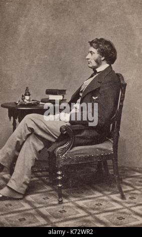 Charles Sumner, Wahrheit, Redner, und Senator aus Massachusetts, um 1860 Stockfoto