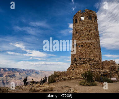 Hopi Wachturm am Grand Canyon South Rim, Arizona USA Stockfoto