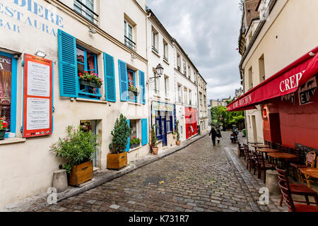Impressionen von Montmartre in Paris. Stockfoto