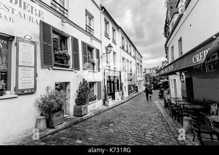 Impressionen von Montmartre in Paris. Stockfoto