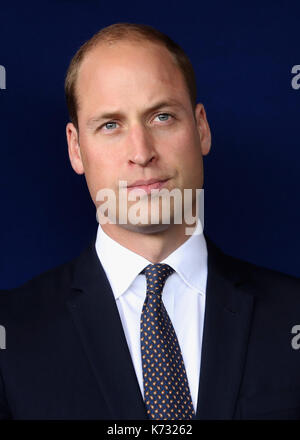 Der Herzog von Cambridge bei seinem Besuch in Aintree University Hospital, wo er offiziell die neue Urgent Care und Trauma Center eröffnet. Stockfoto