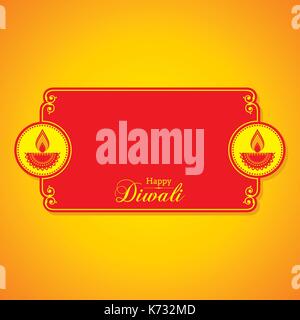 Abbildung: Diwali utsav Begrüßung oder Poster Karte Stock Vektor