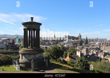 Klassische Ansicht von Edinburgh von der Oberseite des Calton Hill Stockfoto