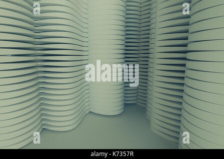 3D-Rendering des Abstrakten architektonischen Textur Details Stockfoto