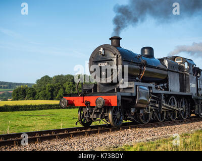 Dampflok 53808 in Blue Anchor, Somerset, UK. Stockfoto