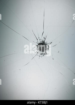 Glas, Zerstörung, Vandalismus, Sharp, Crash, Beschädigung, abstrakte, zerschmettert, Unfall, Auswirkungen, Muster, Fenster, Design, Wrack, gebrochen, Bohrung, Gewalt, Cr Stockfoto