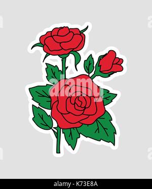 Mode patch Abzeichen set Stock Vektor