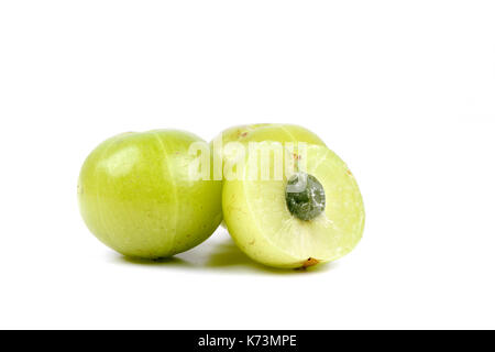 Amla in Weiß Stockfoto