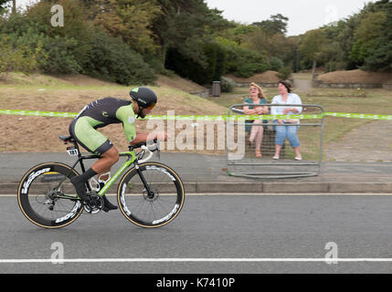 Tour durch Großbritannien Radrennen 2017 Stufe 5 Clacton-on-Sea Stockfoto