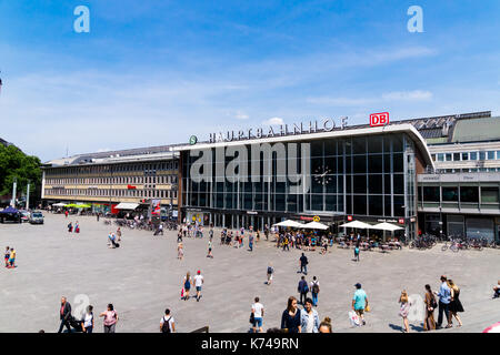 Köln, Deutschland, 7. Juli 2017: Hauptbahnhof Köln Stockfoto