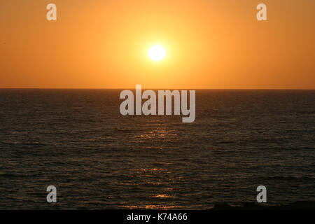 Malibu Kalifornien Ozean Sonnenuntergang Stockfoto