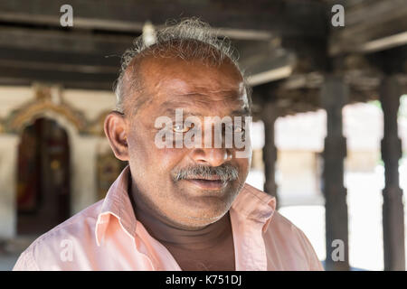 KANDY, SRI LANKA - 13. Februar 2017: Porträt der Mann aus Sri Lanka, Redaktion Stockfoto