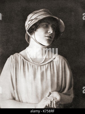 Lady Elizabeth Angela Marguerite Bowes-Lyon, 1900 - 2002, hier gesehen im Alter von 21 Jahren. Zukunft der Herzogin von York, Queen Elizabeth als Ehefrau von König George VI. und Mutter von Königin Elizabeth II. Von der Krönung von König Georg VI. und Königin Elizabeth, veröffentlicht 1937. Stockfoto