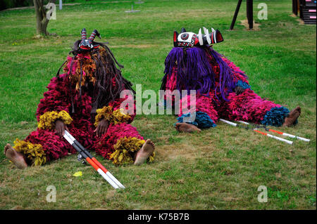 Gottlosen Masken von Burkina Faso, Nuna, Afrika, Ethnographie, hermetischen, Menschen, Rituale, Stockfoto