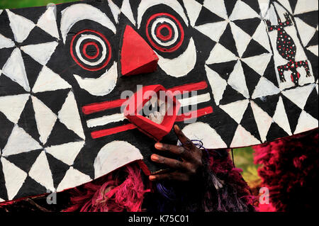 Gottlosen Masken von Burkina Faso, Nuna, Afrika, Ethnographie, hermetischen, Menschen, Rituale, Stockfoto