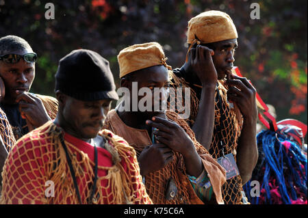 Gottlosen Masken von Burkina Faso, Nuna, Afrika, Ethnographie, hermetischen, Menschen, Rituale, Stockfoto