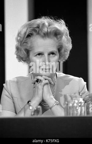 Margaret Thatcher Porträt 1973 Konservative Party Conference Blackpool Winter Gardens 1970er Jahre Lancashire England Oktober 1973. UK HOMER SYKES Stockfoto