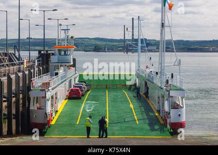 Irland, County Clare, Killimer, Shannon River Ferry, Killmer-Tarbert (Grafschaft Kerry) Stockfoto