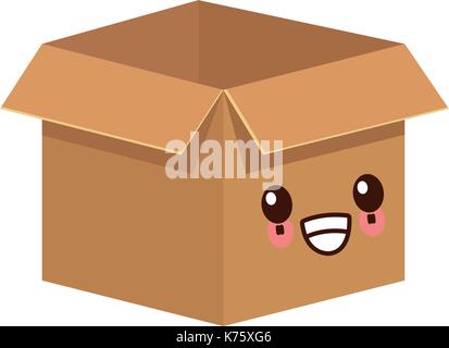 Karton isoliert kawaii Cartoon Stock Vektor