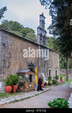 Griechenland, Kreta, Lassithi Bezirk Lassithi Hochebene, Vidiani Kloster Stockfoto