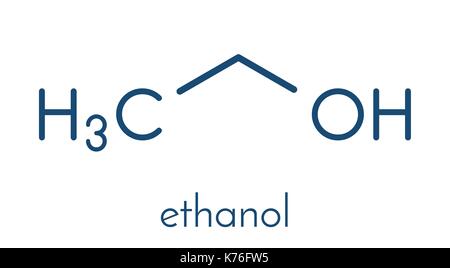 Ethanol Symbol Die Chemische Formel Der Molekularen Struktur 3d Rendering Stockfotografie Alamy