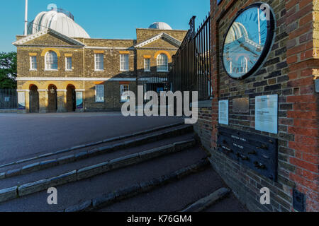 Das Royal Observatory im Greenwich Park, London, England, Vereinigtes Königreich, Großbritannien Stockfoto