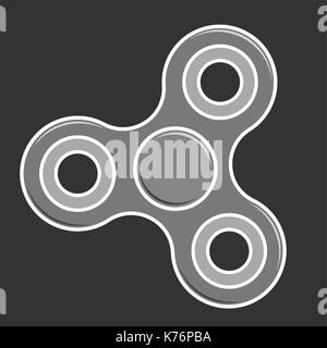Zappeln Sie Spinner Spielzeug. Isolierte Vektor Icon. Stock Vektor