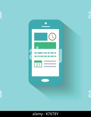Smartphone material Design Vector Stock Vektor