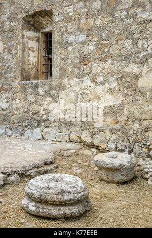 Griechenland, Kreta, Rethymnon, Amari Tal, Thronos, Agia Panagia byzantinische Kirche Stockfoto