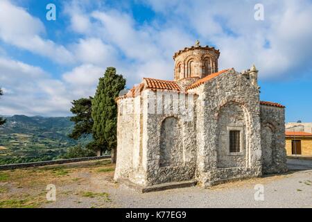 Griechenland, Kreta, Rethymnon, Amari Tal, Lambini, byzantinischen Kirche Panagia Lambini Stockfoto