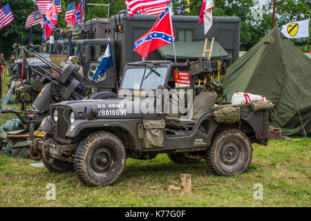 Krieg und Frieden Revival 2017 Hop Farm Großbritannien Die größte Versammlung von militärischen Fahrzeugen der Welt. Stockfoto