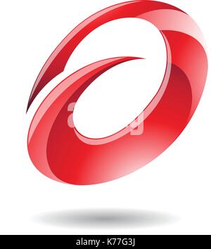 Design Konzept der Ovale Schreiben ein Symbol, Vector Illustration isoliert auf weißem Hintergrund Stock Vektor