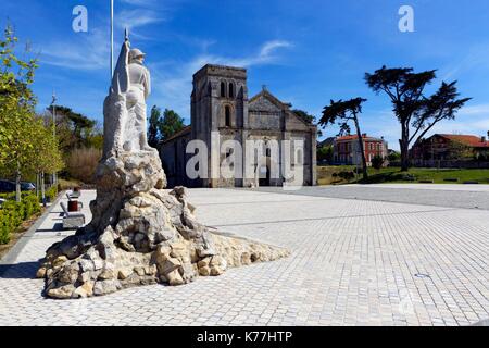 Frankreich, Gironde, Soulac-sur-Mer, Etappe auf dem Weg nach Santiago de Compostela, Notre Dame de la fin-des-Terres Basilika aus dem 12. Jh. und Welterbe der UNESCO Stockfoto