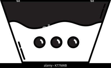 Kontur wasser Eimer design für saubere Kleidung Stock Vektor