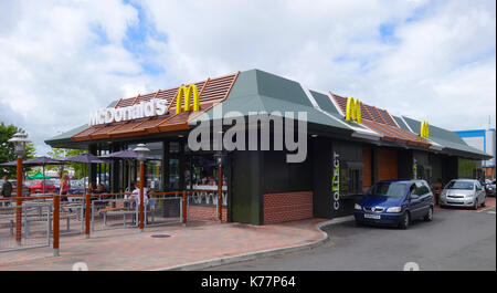 McDonalds Burger Restaurant an der Trent Vale, Stoke-on-Trent, Stäben, England, Großbritannien Stockfoto