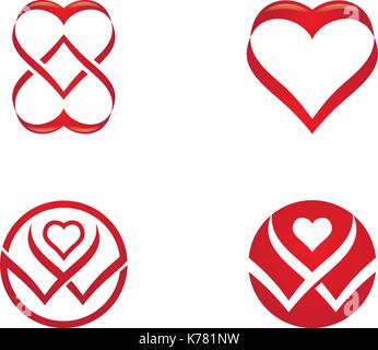 Annahme und Gemeinschaft Pflege Logo Vorlage Vektor icon Stock Vektor
