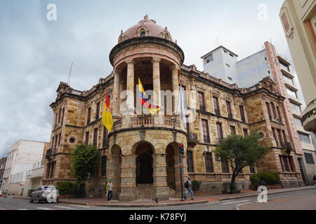 Blick auf das Gebäude der Gemeinde Cuenca Stockfoto