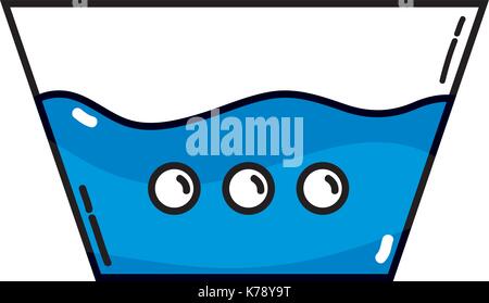 Wasser Eimer design für saubere Kleidung Stock Vektor