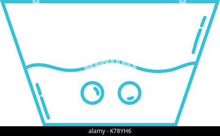 Water Eimer design für saubere Kleidung Stock Vektor