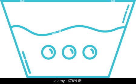 Water Eimer design für saubere Kleidung Stock Vektor