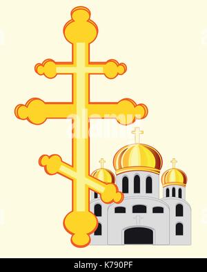 Symbole der christlichen Religion Stock Vektor