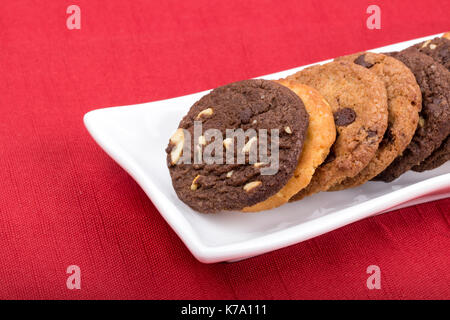 Verschiedene Cookies, Cookies, handgefertigte assorted Cookies Stockfoto