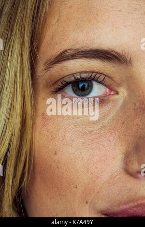 Close-up Gesicht der Frau und Auge Stockfoto