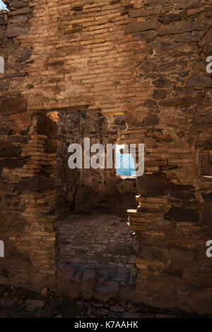 Rampart der mittelalterlichen Burg von Cardona in Katalonien, Spanien Stockfoto