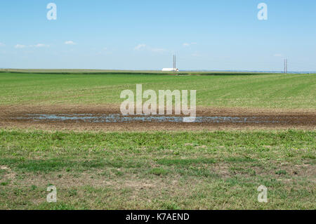 Greeley, Colorado - die Gedenktafeln markieren die Position der Kriegsgefangenenlager Nr. 202, im Jahr 1943 erbaute Haus WWII deutsche Kriegsgefangene aus dem bat genommen Stockfoto