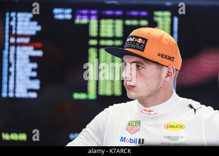 Motorsport: FIA Formel Eins-Weltmeisterschaft 2017, Grand Prix von Singapur, #33 Max Verstappen (NLD, Red Bull Racing), Stockfoto