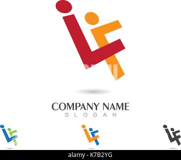 Annahme und Gemeinschaft Pflege Logo Vorlage Vektor icon Stock Vektor