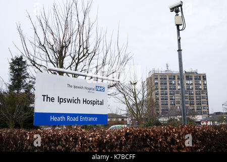 Das Ipswich Hospital Suffolk UK Stockfoto