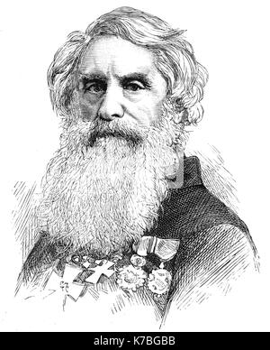 SAMUEL MORSE (1791-1872), US-amerikanischer Maler und Erfinder, gemeinsam die Morse code und der Telegraph System entwickelt. Stockfoto